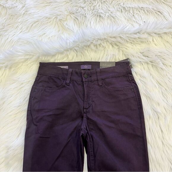 NYDJ Samantha Slim Jeans Sz OP Not Your Daughter's Jeans Merlot Nordstrom NWT - Picture 7 of 14
